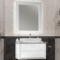 Opadiris Мебель для ванной Луиджи 90 One 67 подвесная белая матовая – фотография-1